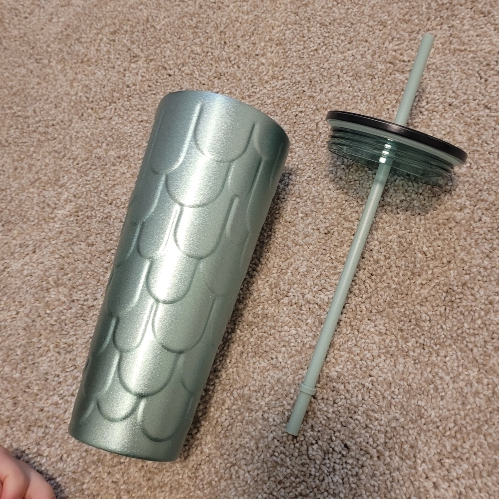 Starbucks Stainless Steel Mermaid Tail Venti Tumbler 24oz Cup - Picture 4 of 4